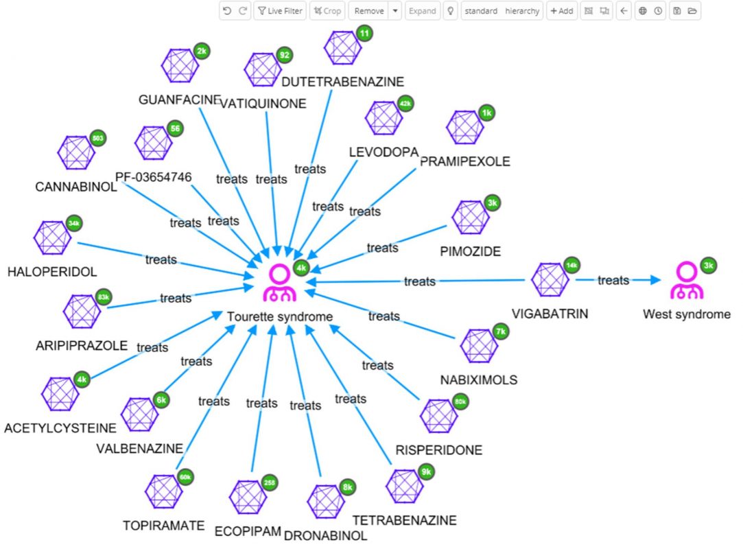 Tourette Syndrome West syndrome relationship link analysis