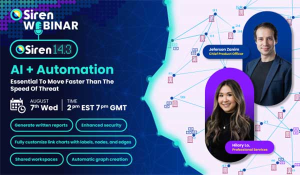 AI + Automation, Essential To Move Faster Than The Speed Of Threat in Siren 14.3 #SirenWebinar